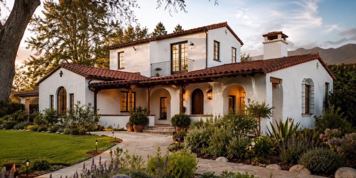 Renovated Santa Barbara Spanish Colonial style home after a permitted remodel