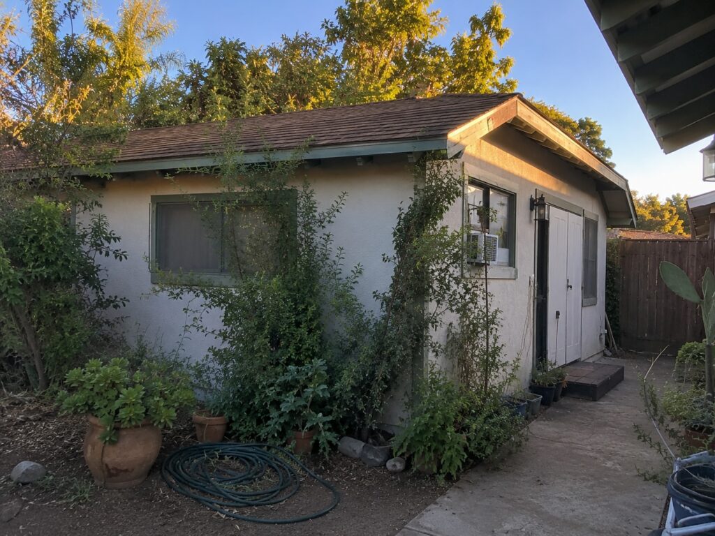 Unpermitted guesthouse structure in Santa Barbara backyard subject to code enforcement